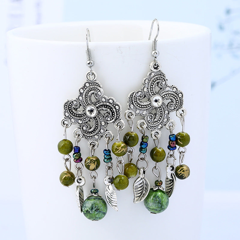 Wholesale Western Tassel Vintage Earrings